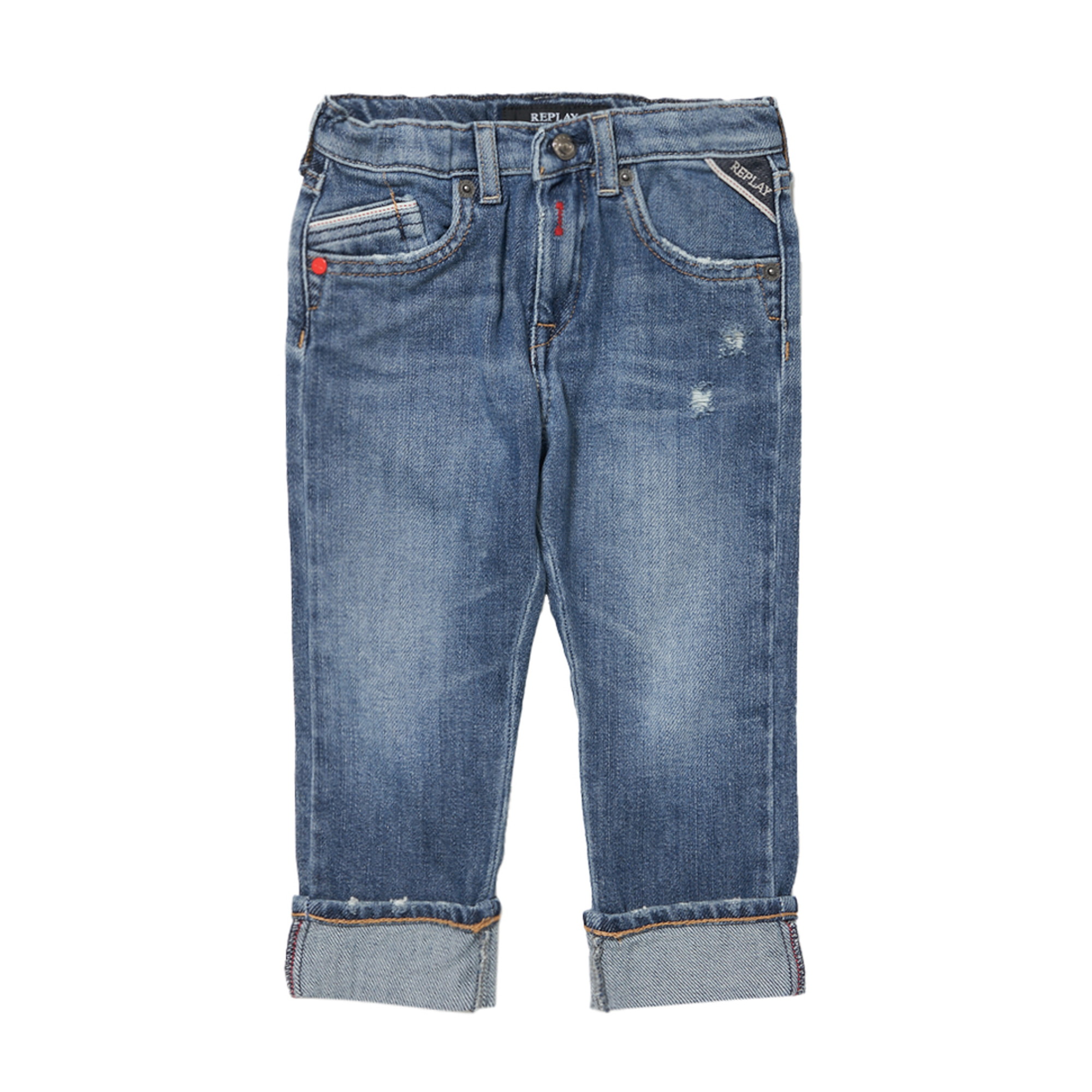 10oz コンフォートブルーデニムパンツ 詳細画像 ミディアムブルー 1